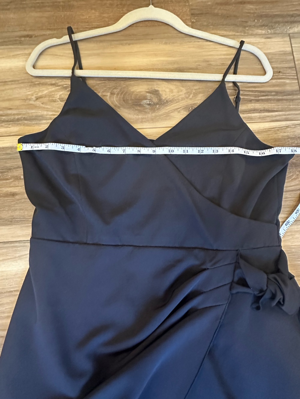 BCBG Generation Black Wrap Style Cocktail Dress Size 10 NWT - Picture 3 of 6